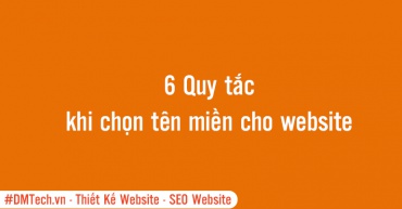 6 Quy tắc khi chọn tên miền cho website 2021