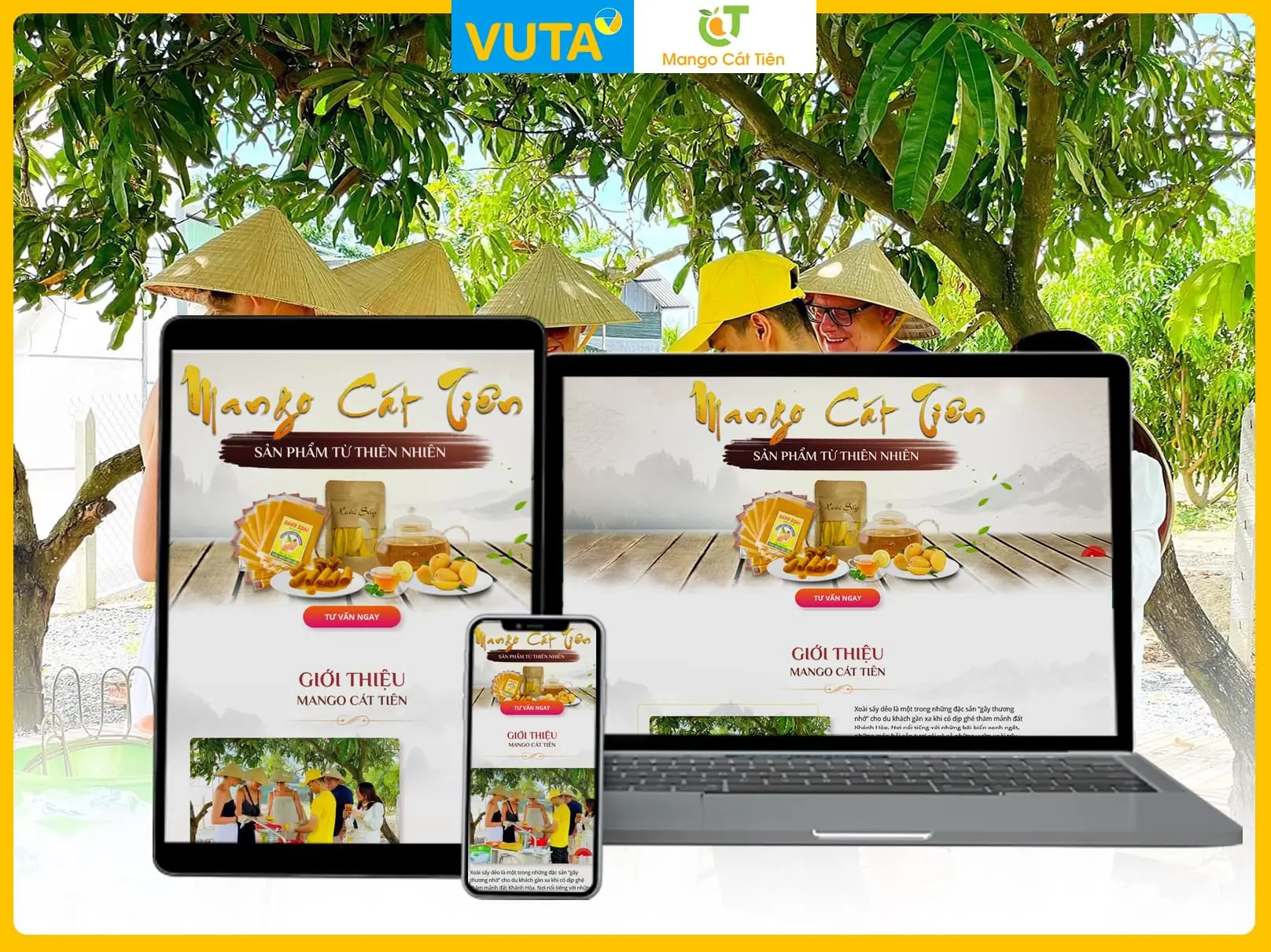 Dự án Landing Page Công ty Mango Cát Tiên