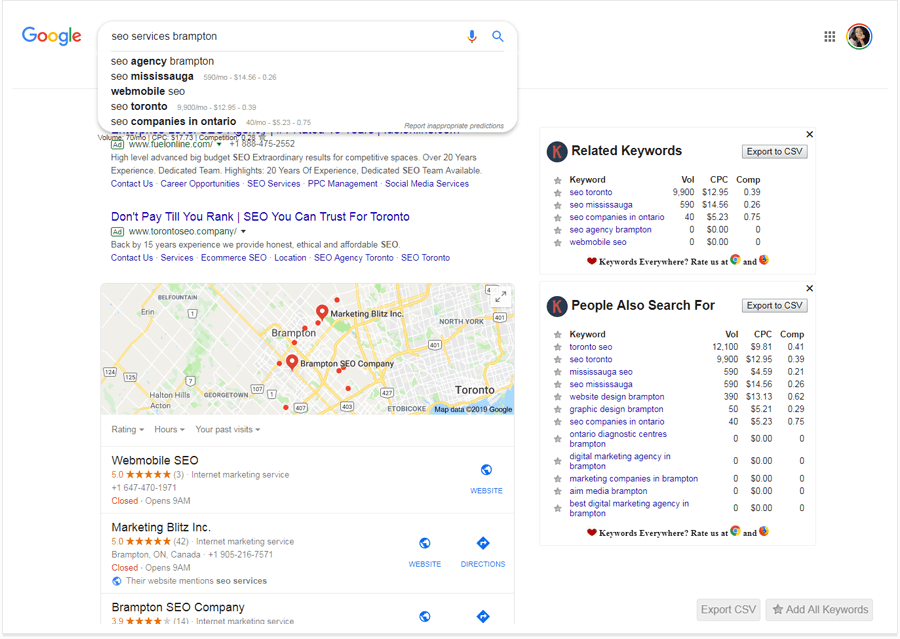 keywords everywhere