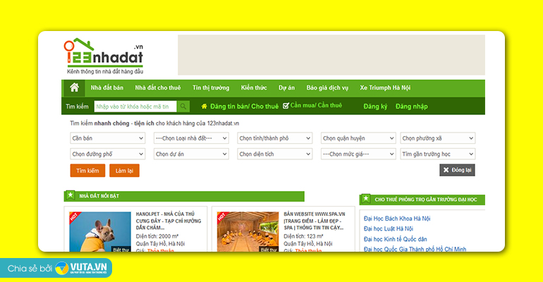 Top 5+ trang web bất động sản đăng tin miễn phí 05