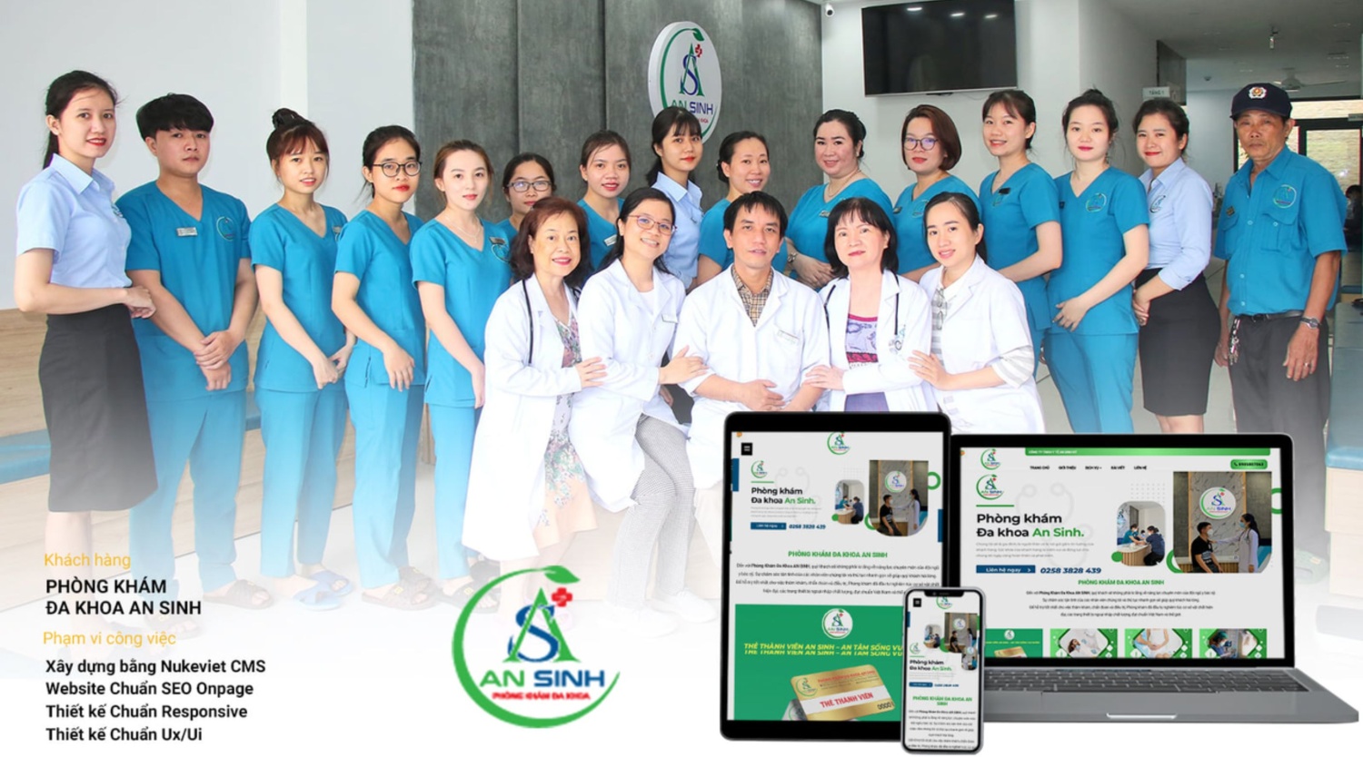 Mẫu website cho phòng khám, bệnh viện và lĩnh vực chăm sóc sức khỏe