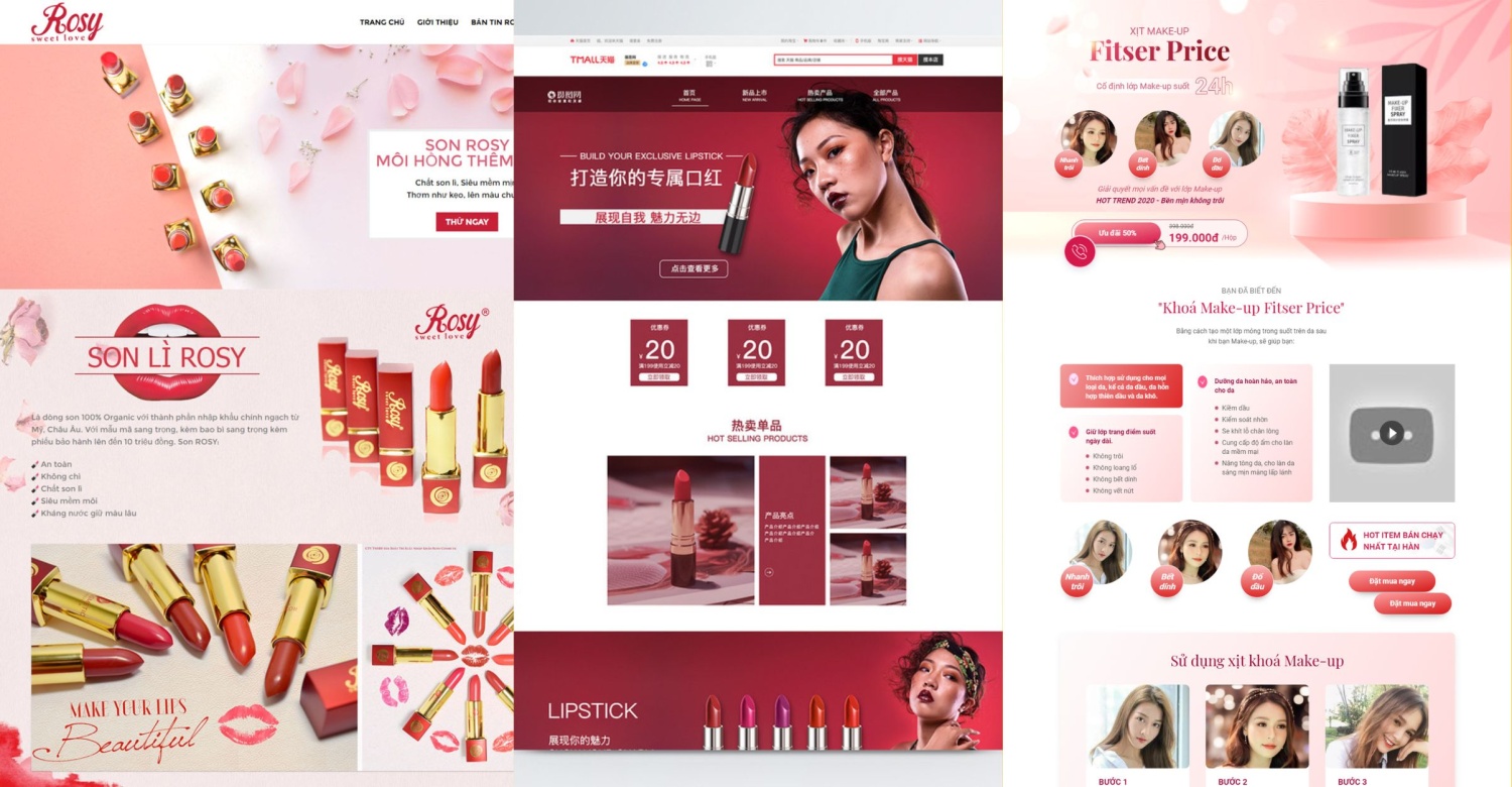 thiet ke landing page my pham