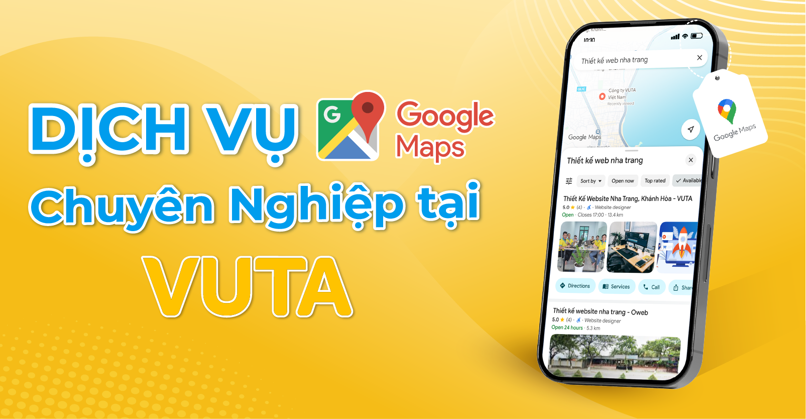  Dịch Vụ Google Maps Chuyên Nghiệp tại VUTA